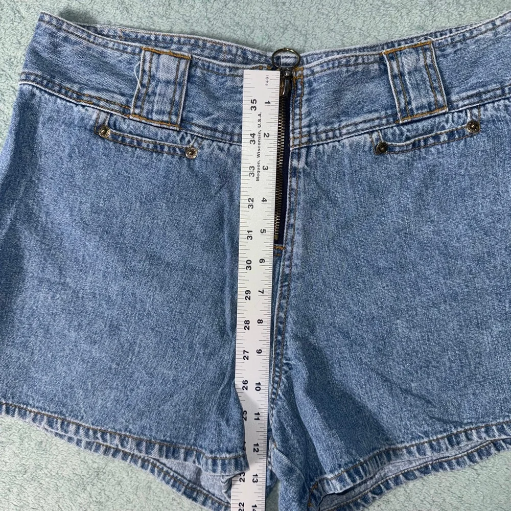 Mudd Womens Blue Jean Shorts Size 13 Zip closure Mom Y2k 3